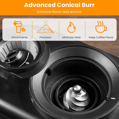 Skorter | Conical Drill Coffee Bean Electric Grinder with 25 Grind Settings