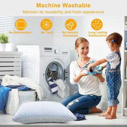 Skorter | Cooling Element Memory Foam Pillow Ventilated with Cooling Element Infused Memory Foam