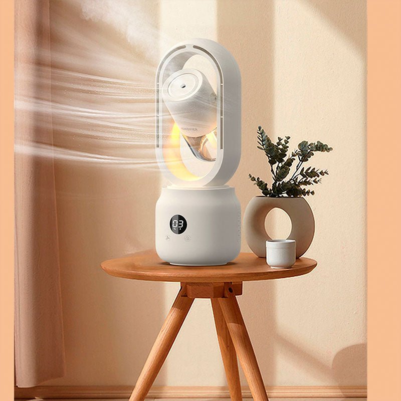 Skorter | COOLMIST – Portable Bladeless Fan with Humidifier and Night Light