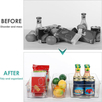 Skorter | COOLORGANIZE – Transparent Refrigerator Storage Bins for Clutter-Free Kitchen