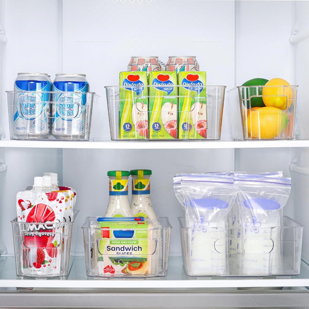 Skorter | COOLORGANIZE – Transparent Refrigerator Storage Bins for Clutter-Free Kitchen