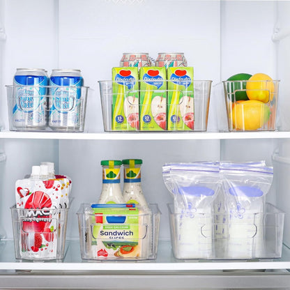 Skorter | COOLORGANIZE – Transparent Refrigerator Storage Bins for Clutter-Free Kitchen