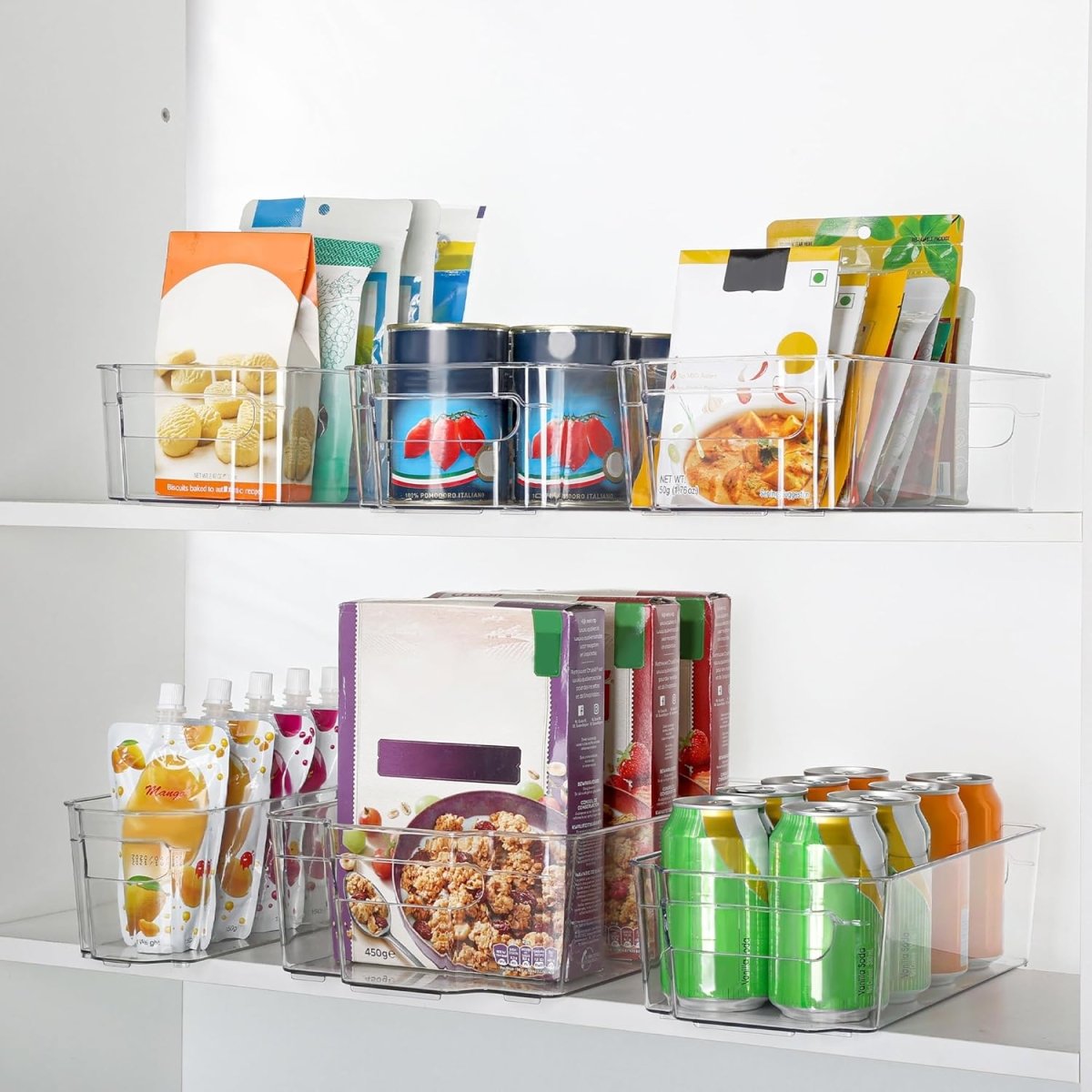 Skorter | COOLORGANIZE – Transparent Refrigerator Storage Bins for Clutter-Free Kitchen