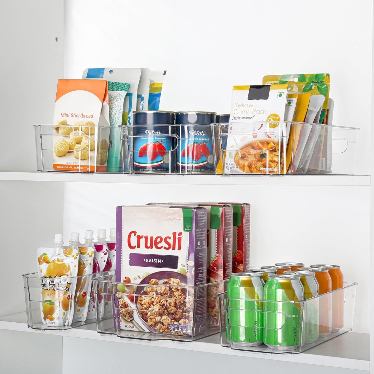 Skorter | COOLORGANIZE – Transparent Refrigerator Storage Bins for Clutter-Free Kitchen