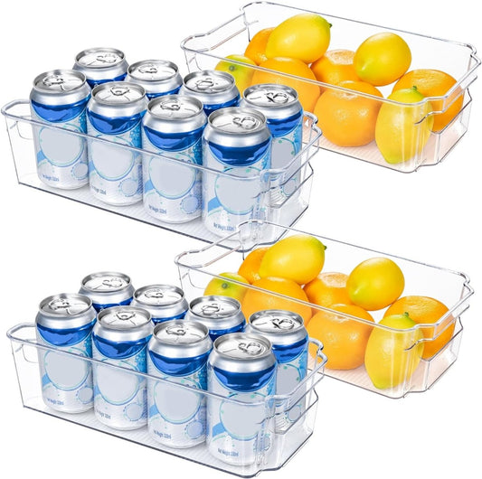 Skorter | COOLORGANIZE – Transparent Refrigerator Storage Bins for Clutter-Free Kitchen