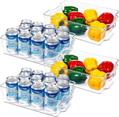 Skorter | COOLORGANIZE – Transparent Refrigerator Storage Bins for Clutter-Free Kitchen