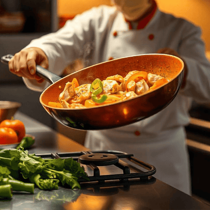 Skorter | Copper Pan – Professional Non-Stick Pan with Fast Heat Response