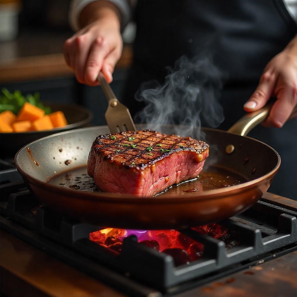 Skorter | Copper Pan – Professional Non-Stick Pan with Fast Heat Response