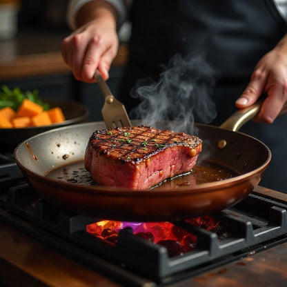 Skorter | Copper Pan – Professional Non-Stick Pan with Fast Heat Response