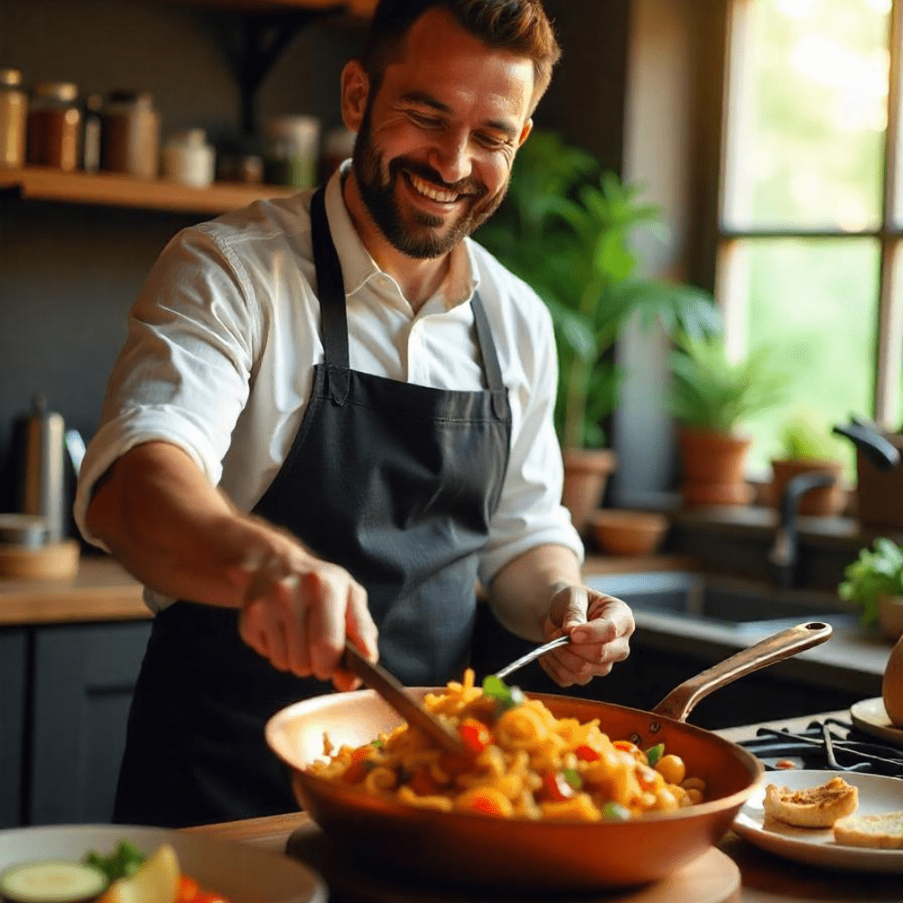 Skorter | Copper Pan – Professional Non-Stick Pan with Fast Heat Response