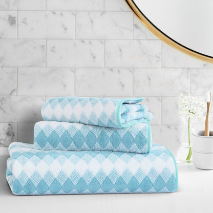 Skorter | Elysoria Coral Weave Towels | Plush, durable towels with maximum absorbency and quick-dry