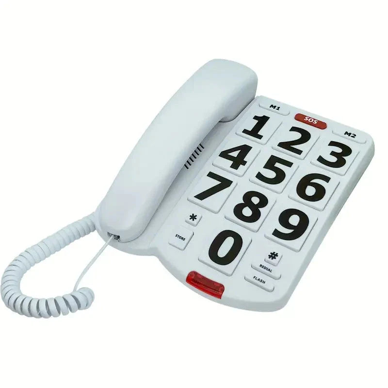 Skorter | Corded landline phone with large buttons for seniors home phone