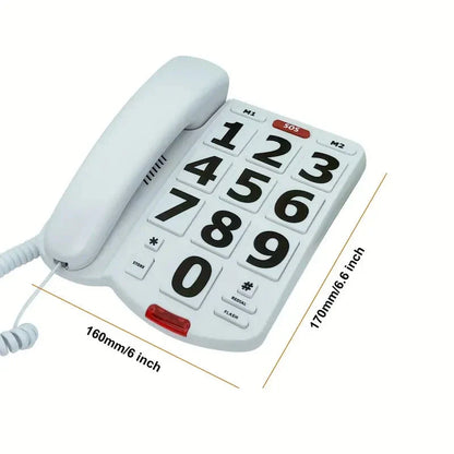Skorter | Corded landline phone with large buttons for seniors home phone