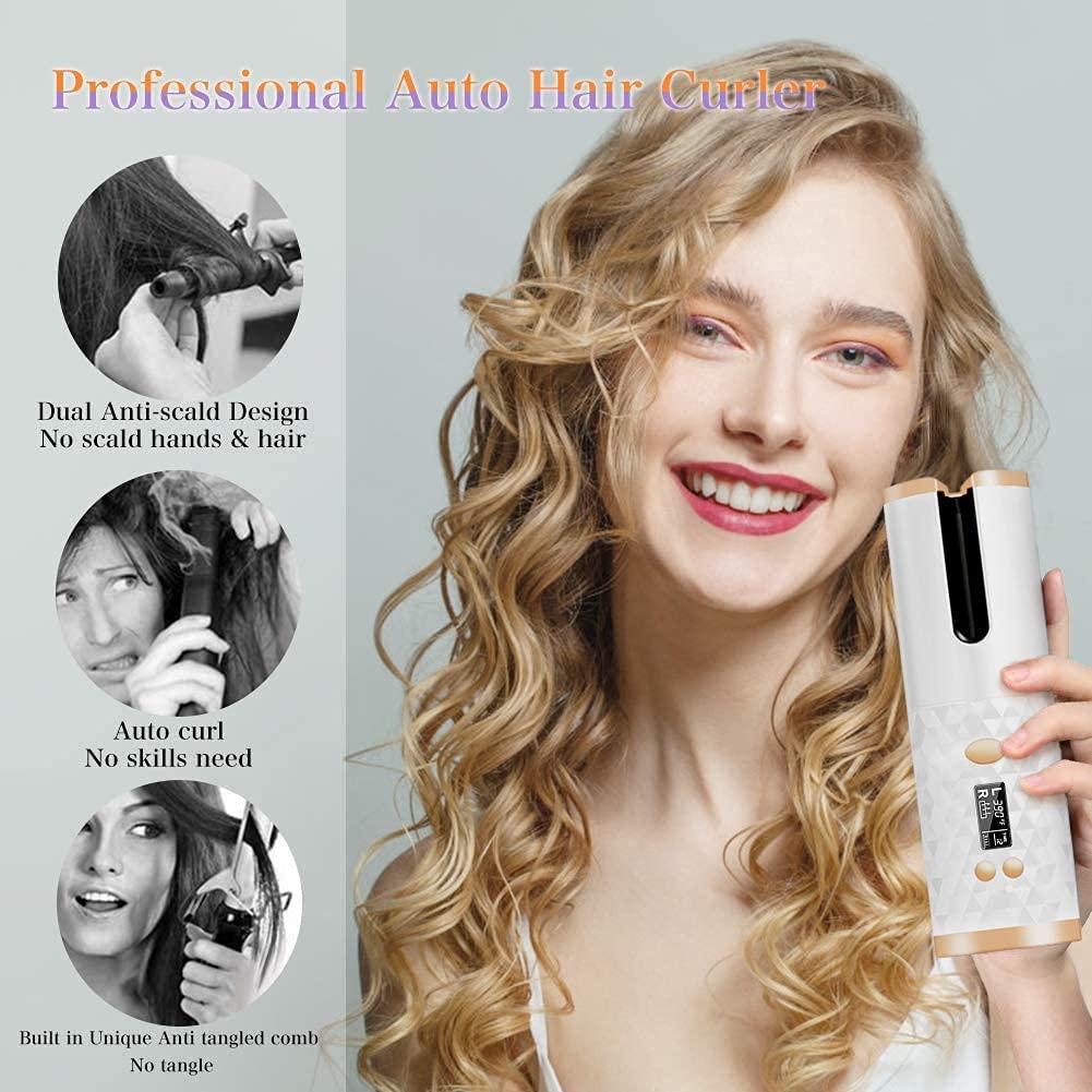 Skorter | Wireless Automatic Portable Ceramic Drum Hair Curling Iron