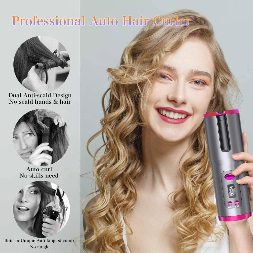 Skorter | Wireless Automatic Portable Ceramic Drum Hair Curling Iron