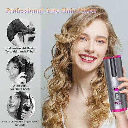 Skorter | Wireless Automatic Portable Ceramic Drum Hair Curling Iron