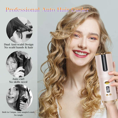 Skorter | Wireless Automatic Portable Ceramic Drum Hair Curling Iron