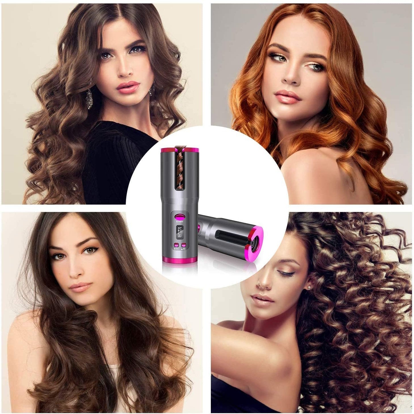 Skorter | Wireless Automatic Portable Ceramic Drum Hair Curling Iron