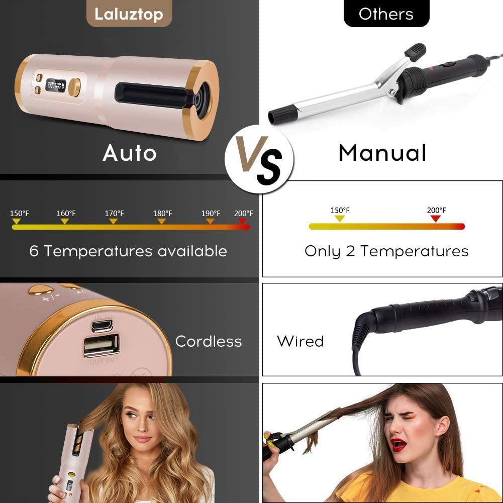 Skorter | Wireless Automatic Portable Ceramic Drum Hair Curling Iron
