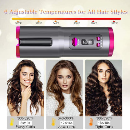 Skorter | Wireless Automatic Portable Ceramic Drum Hair Curling Iron