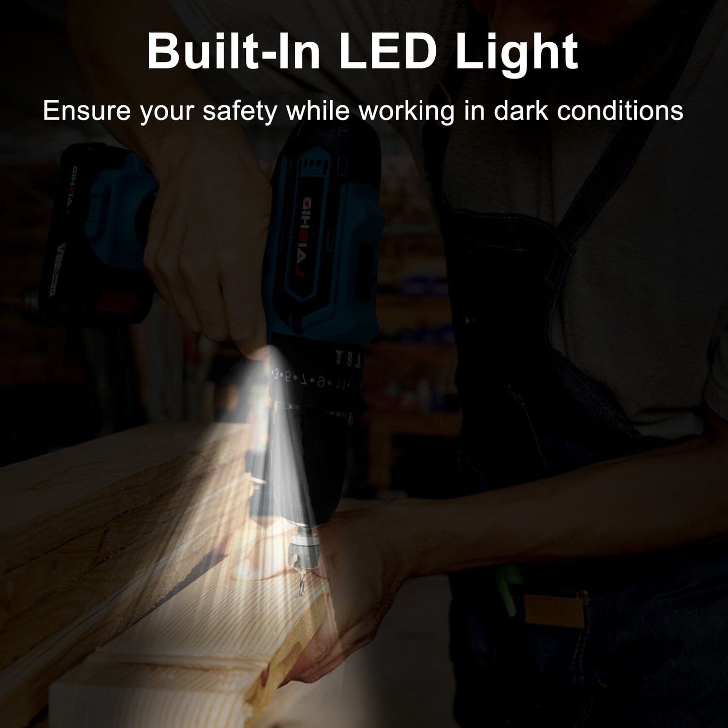 Skorter | Brushless Drill Set with 2 Pieces 8V Batteries and Charger 2 Variable Speeds 3/8In Tool-less Chuck