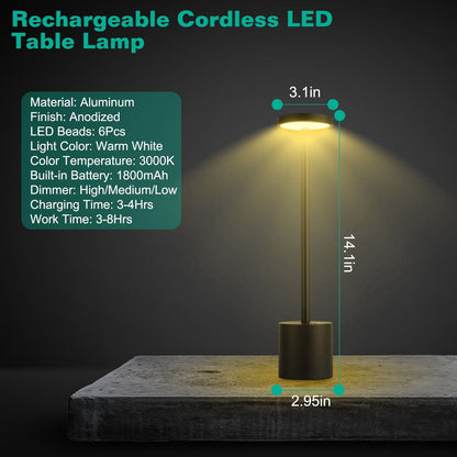 Skorter | Wireless Portable Rechargeable Table Lamp