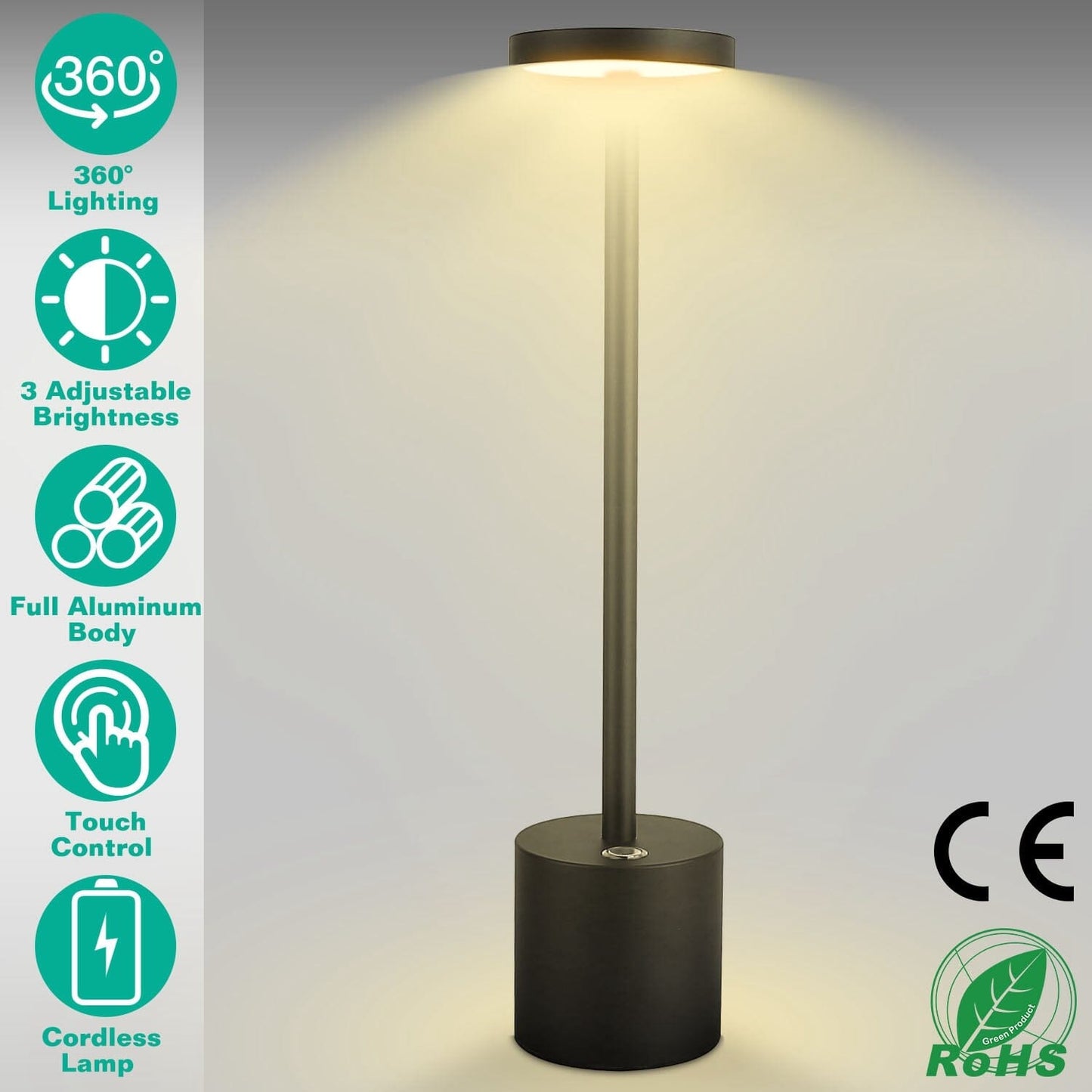 Skorter | Wireless Portable Rechargeable Table Lamp