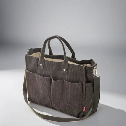 Skorter | CordoTote – Classic Corduroy Shoulder Bag for Everyday Use