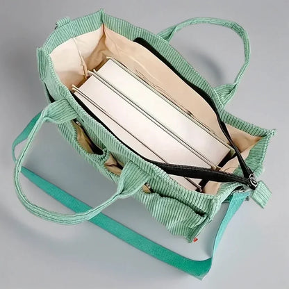 Skorter | CordoTote – Classic Corduroy Shoulder Bag for Everyday Use