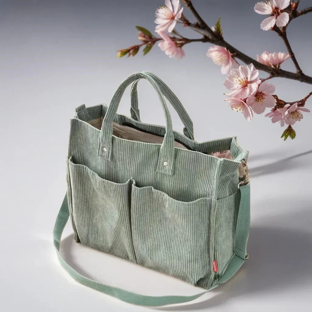 Skorter | CordoTote – Classic Corduroy Shoulder Bag for Everyday Use