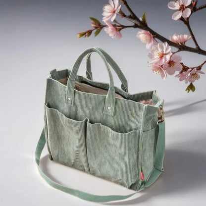 Skorter | CordoTote – Classic Corduroy Shoulder Bag for Everyday Use