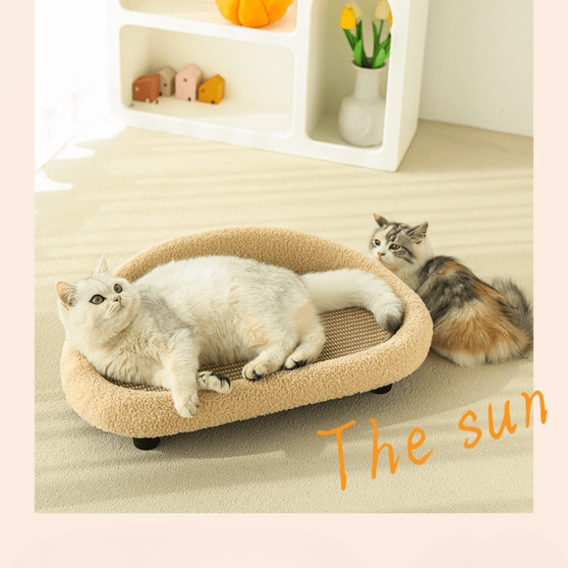Skorter | COSYCAT Retreat – Stylish Cat Bed with Sisal Scratch Surface & Cushion