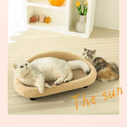 Skorter | COSYCAT Retreat – Stylish Cat Bed with Sisal Scratch Surface & Cushion