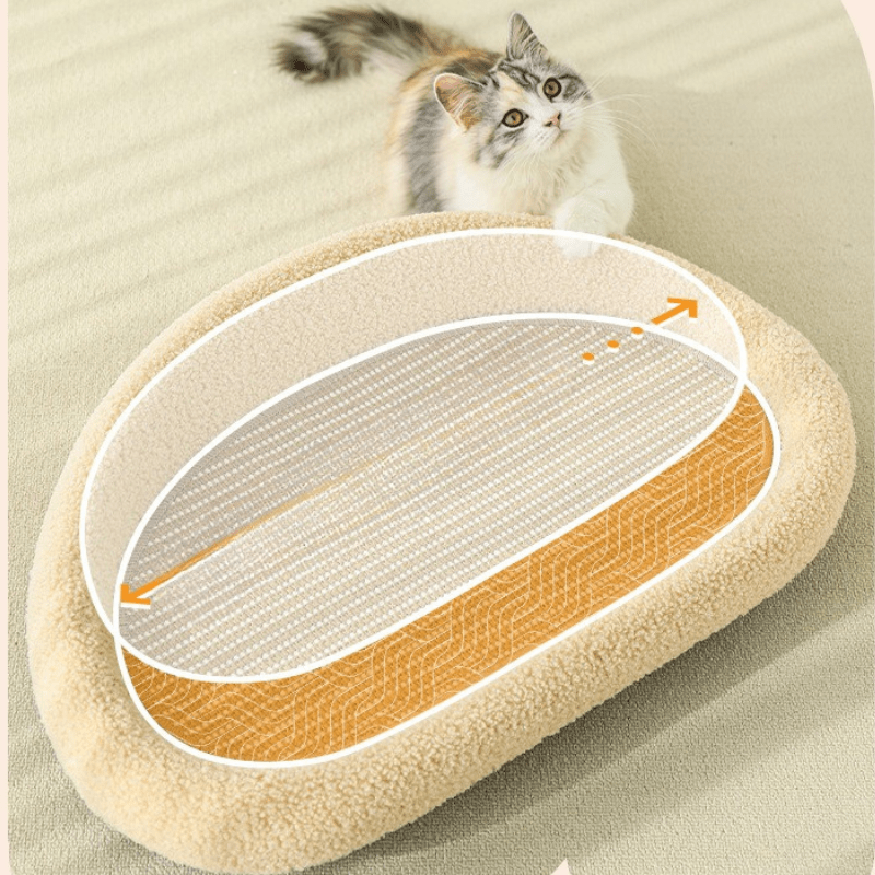 Skorter | COSYCAT Retreat – Stylish Cat Bed with Sisal Scratch Surface & Cushion