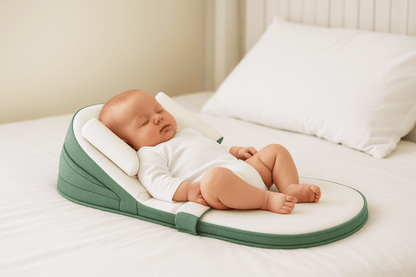 Skorter | CozyCradle Pillow – Side Sleeper Support with Anti-Reflux Incline for Newborns
