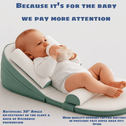 Skorter | CozyCradle Pillow – Side Sleeper Support with Anti-Reflux Incline for Newborns