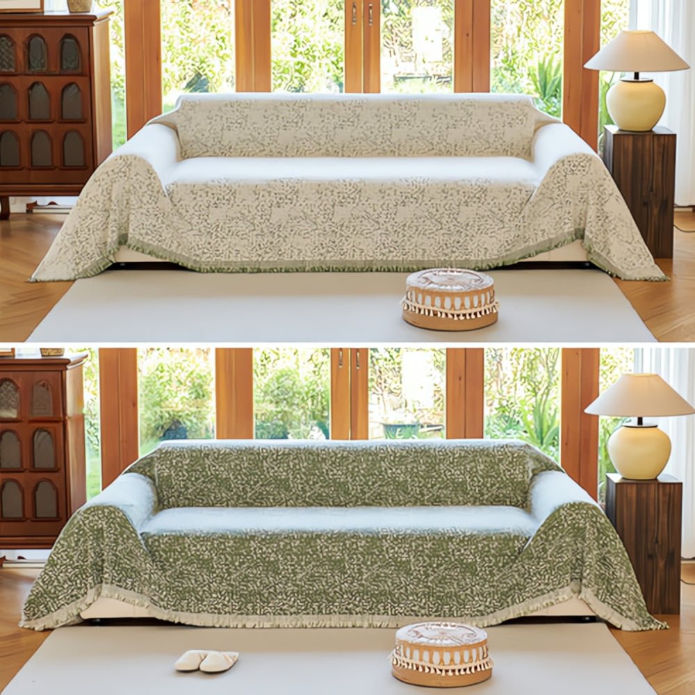 Skorter | CozyNest – Reversible Microfiber Sofa Cover, Non-Slip and Easy Care