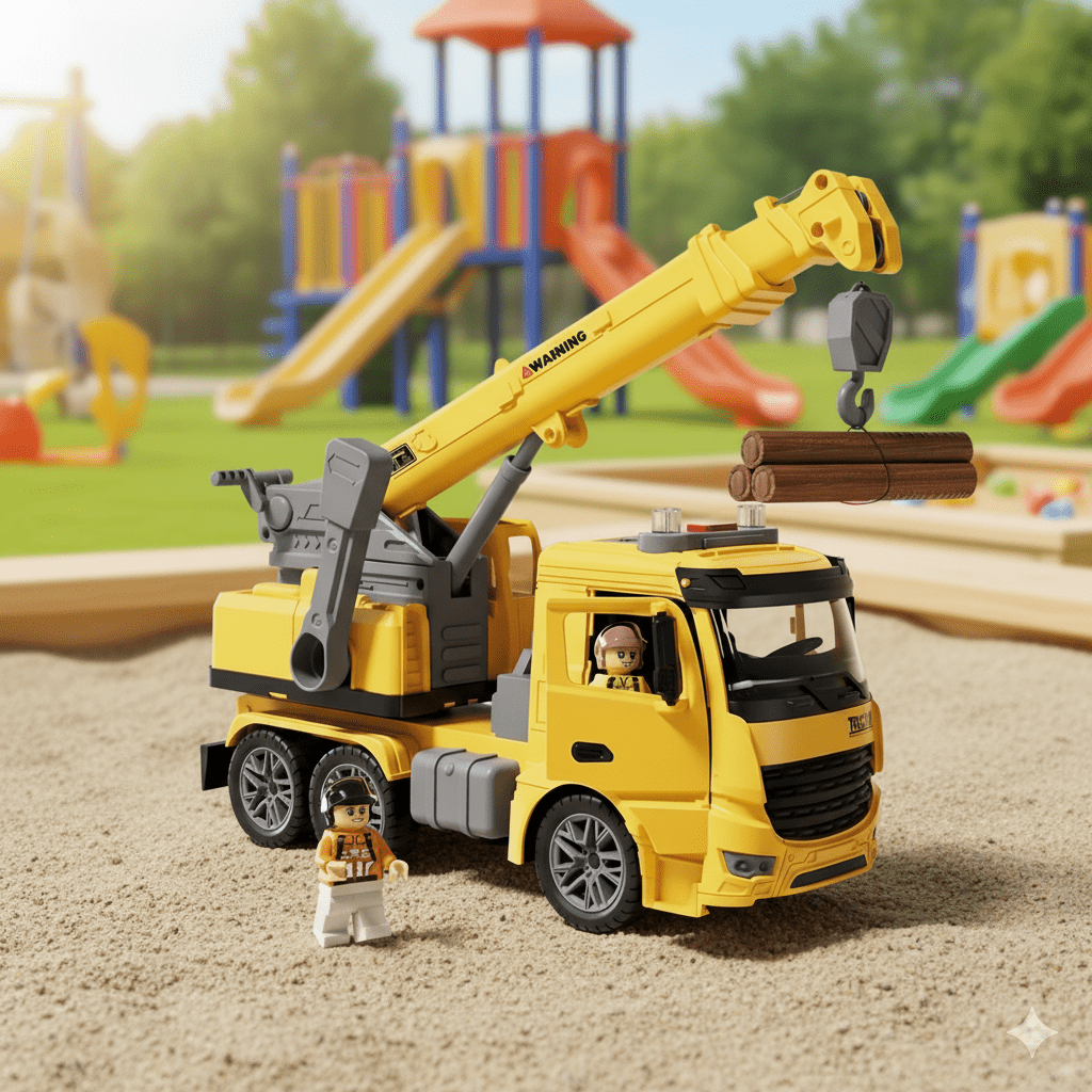 Skorter | CraneMax Junior – Construction Crane Toy with Lights & Sound