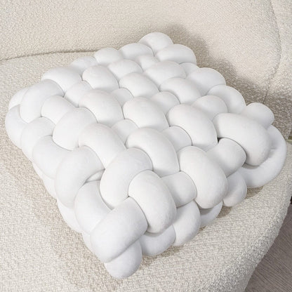 Skorter | Cream Loop Woven Effect Decorative Cushion