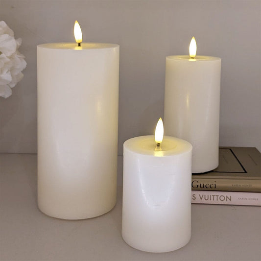 Skorter | Cream Realistic LED Lights - Set of 3