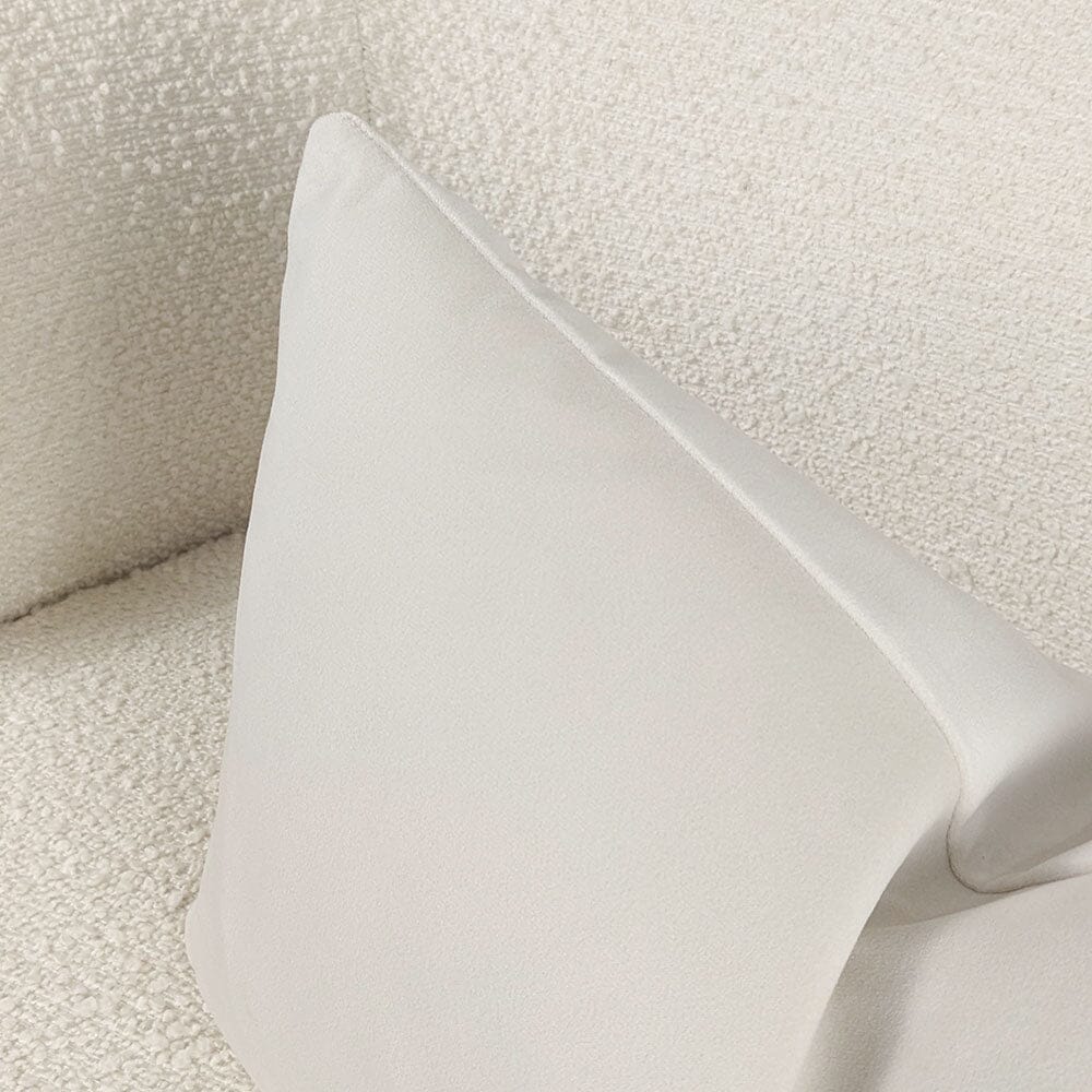 Skorter | Cream Velvet Bolster Cushion - 35 x 50cm