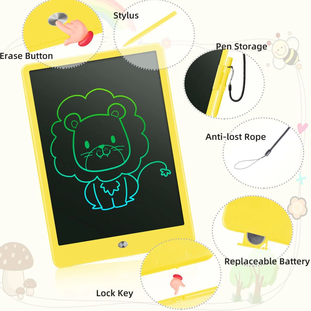 Skorter | Creasketch – LCD Drawing Board for Kids with One-Click Erase & No Screen Glare
