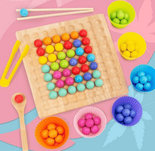 Skorter | Creative Beads – Montessori wooden bead set for fine motor skills & creativity