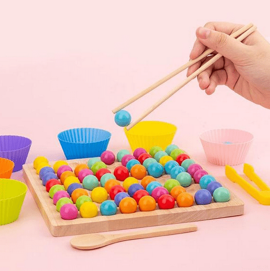 Skorter | Creative Beads – Montessori wooden bead set for fine motor skills & creativity