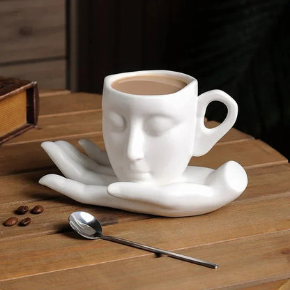 Skorter | Coffee Cup Set with Minimalist Face Shape