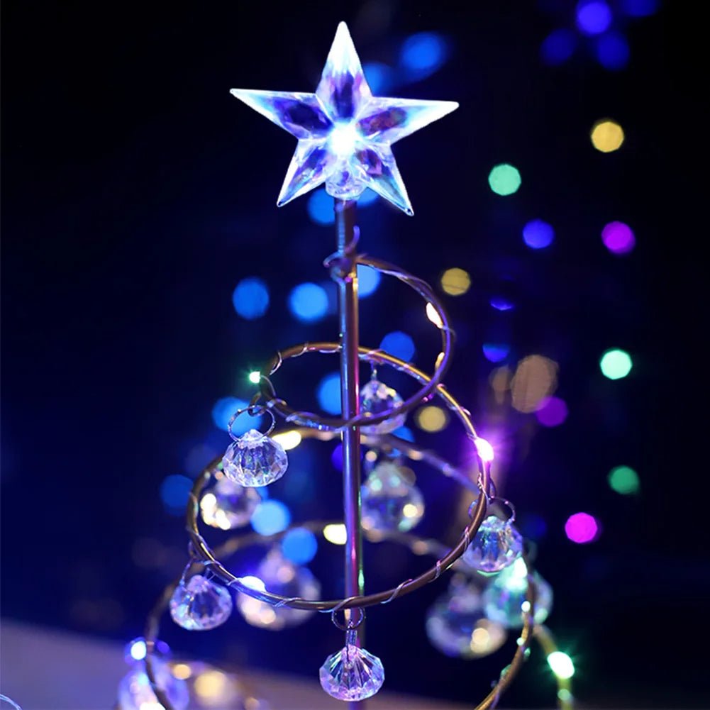 Skorter | Crystal Christmas Tree LED Lamp – Sparkling Christmas, Valentine’s, or Birthday Decor for a Dreamy Bedroom Glow