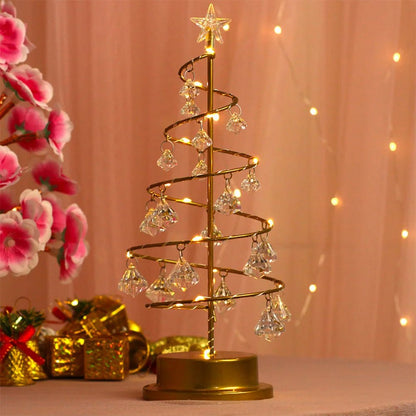Skorter | Crystal Christmas Tree LED Lamp – Sparkling Christmas, Valentine’s, or Birthday Decor for a Dreamy Bedroom Glow