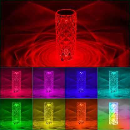 Skorter | Crystal Diamond Rose Table Lamp
