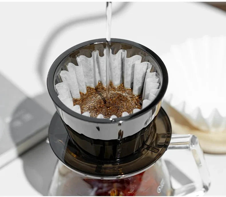 Skorter | Crystal Eye Flat Bottom Coffee Dripper - Perfect Extraction - Fast And Easy Use