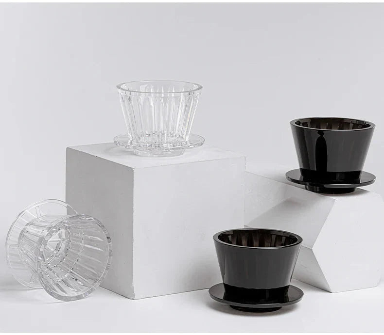 Skorter | Crystal Eye Flat Bottom Coffee Dripper - Perfect Extraction - Fast And Easy Use